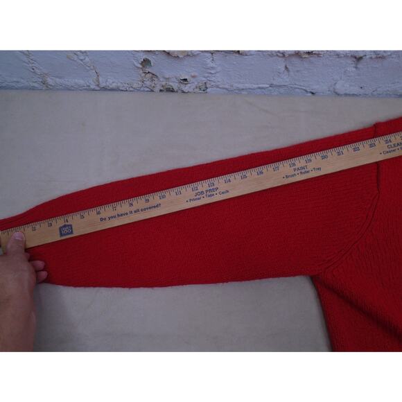 VTG Leon Levin Hand Loomed Cardigan Sweater Pink Grannycore Cottagecore Sz XL - Picture 9 of 10